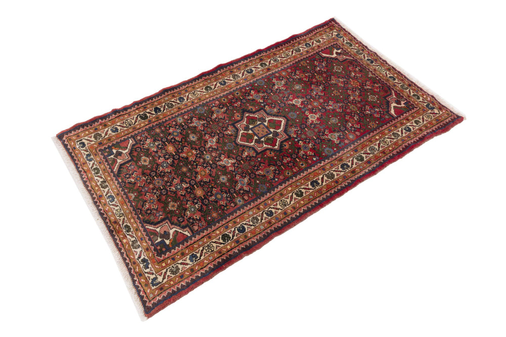Perserteppich - Nomadic - 157 x 95 cm - dunkelrot