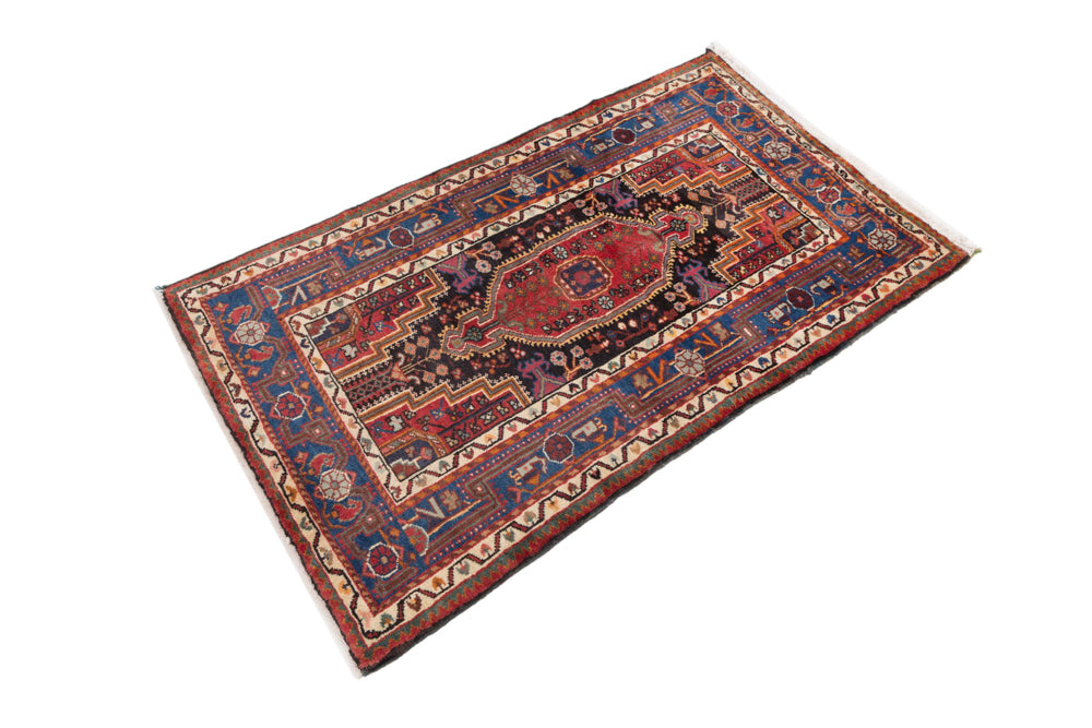 Perserteppich - Nomadic - 145 x 90 cm - dunkelrot