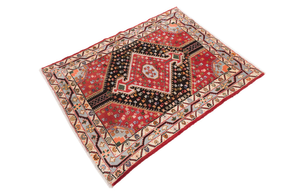 Perserteppich - Nomadic - 130 x 105 cm - mehrfarbig