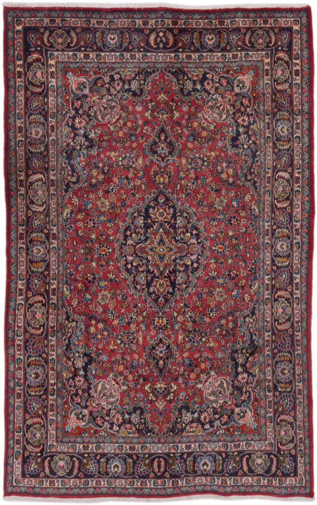 Perserteppich - Keshan - 300 x 195 cm - dunkelrot
