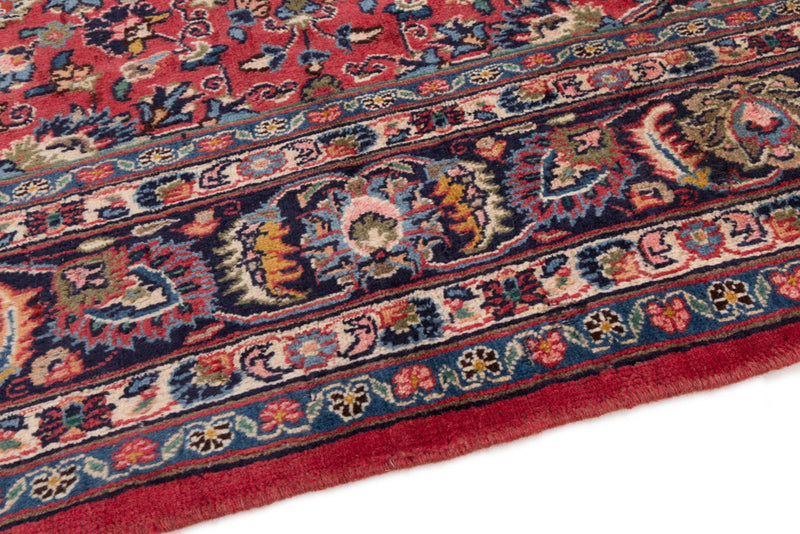Perserteppich - Keshan - 300 x 195 cm - dunkelrot