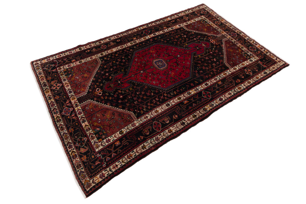 Perserteppich - Nomadic - 225 x 145 cm - dunkelrot