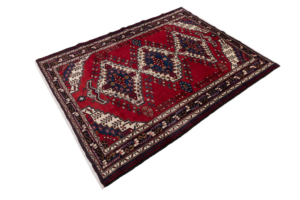 Perserteppich - Nomadic - 217 x 160 cm - rot