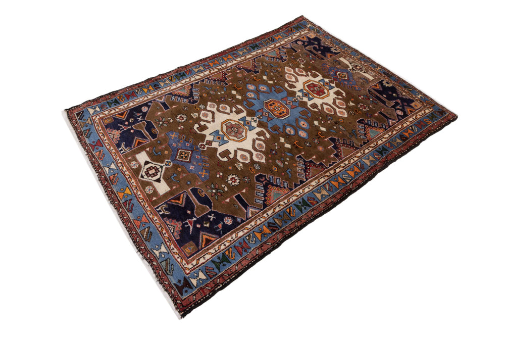 Perserteppich - Nomadic - 190 x 135 cm - mehrfarbig