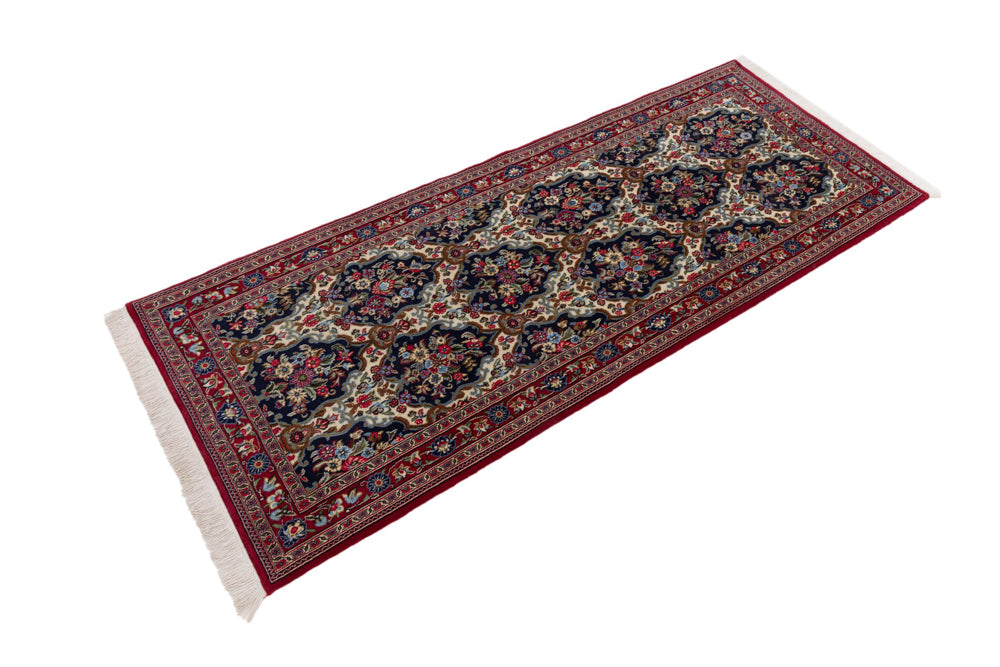Läufer Perser - Ghom - 200 x 52 cm - mehrfarbig