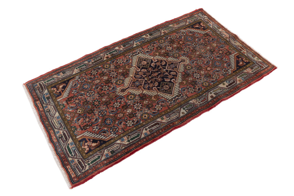 Perserteppich - Nomadic - 140 x 78 cm - dunkelbeige