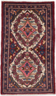 Perserteppich - Nomadic - 135 x 75 cm - mehrfarbig