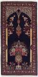 Perserteppich - Ghom - 126 x 70 cm - dunkelblau
