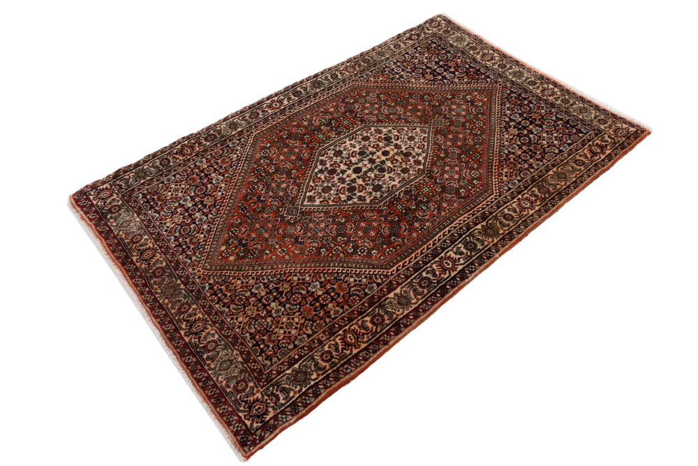 Perserteppich - Bidjar - 140 x 90 cm - dunkelbeige