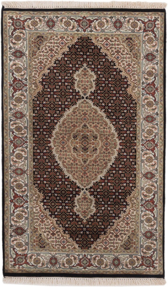 Orientteppich - Täbriz - 155 x 95 cm - dunkelbeige