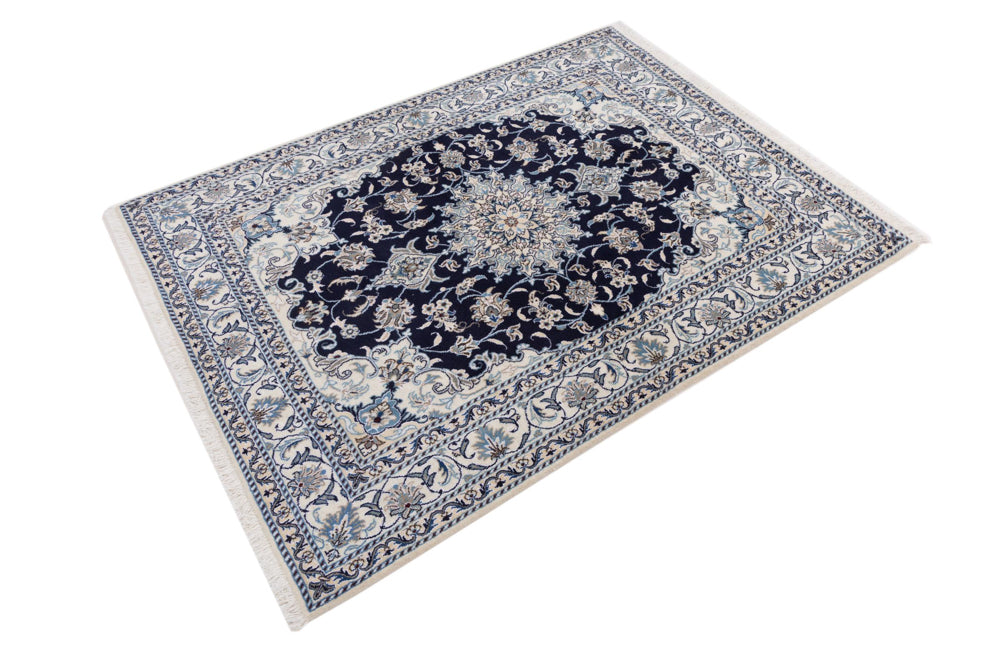 Perserteppich - Nain - 200 x 148 cm - dunkelblau