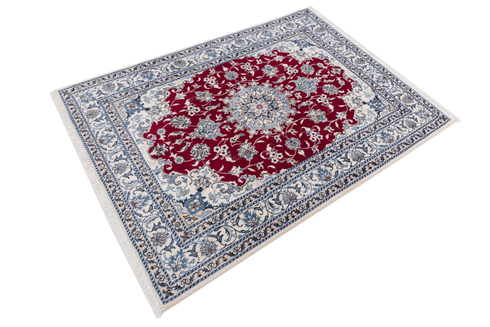 Perserteppich - Nain - 202 x 148 cm - rot