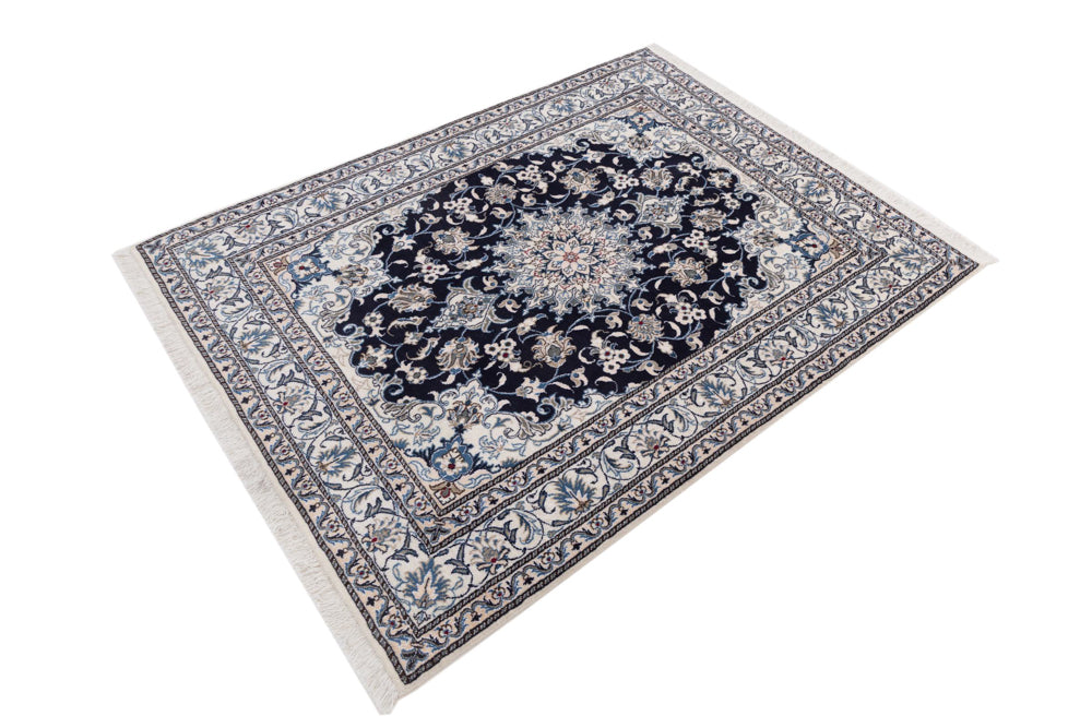 Perserteppich - Nain - 195 x 150 cm - dunkelblau