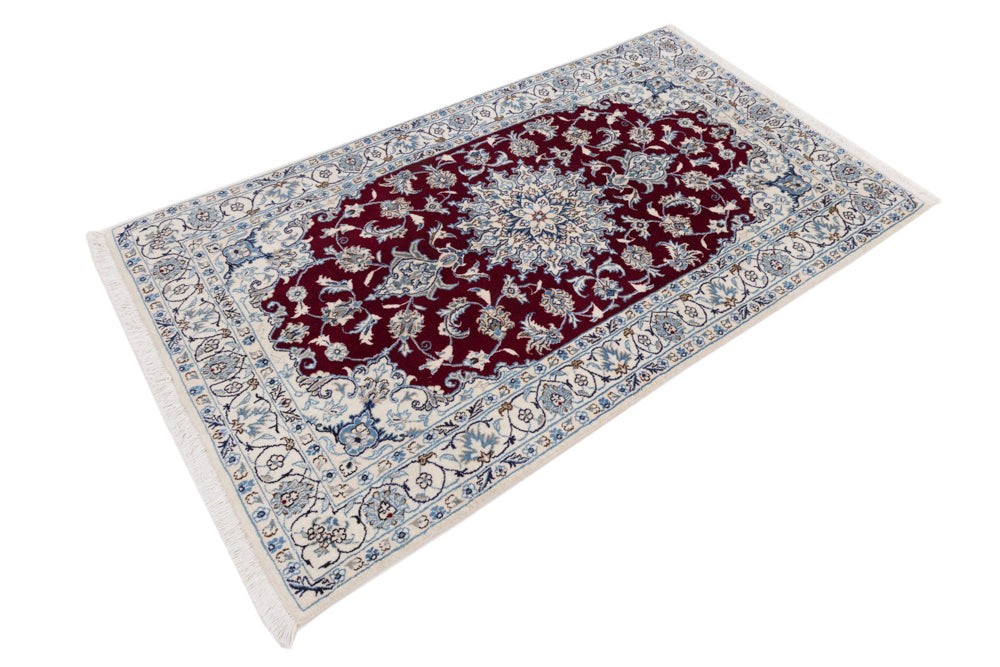 Perserteppich - Nain - 202 x 120 cm - rot