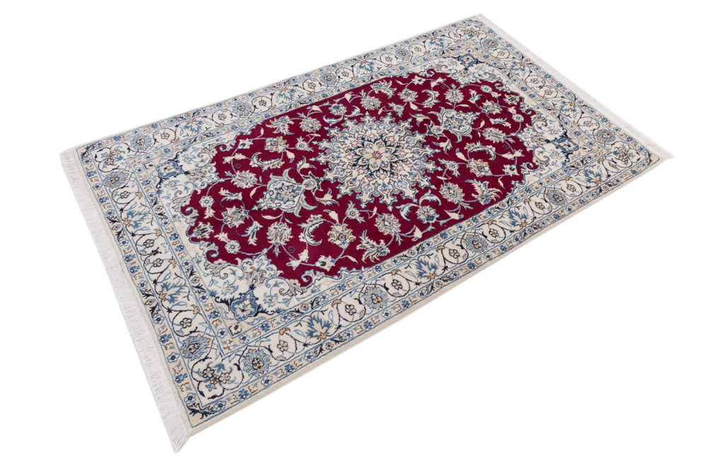Perserteppich - Nain - 200 x 120 cm - rot