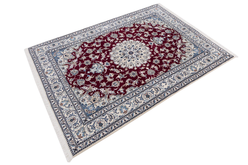 Perserteppich - Nain - 232 x 165 cm - rot