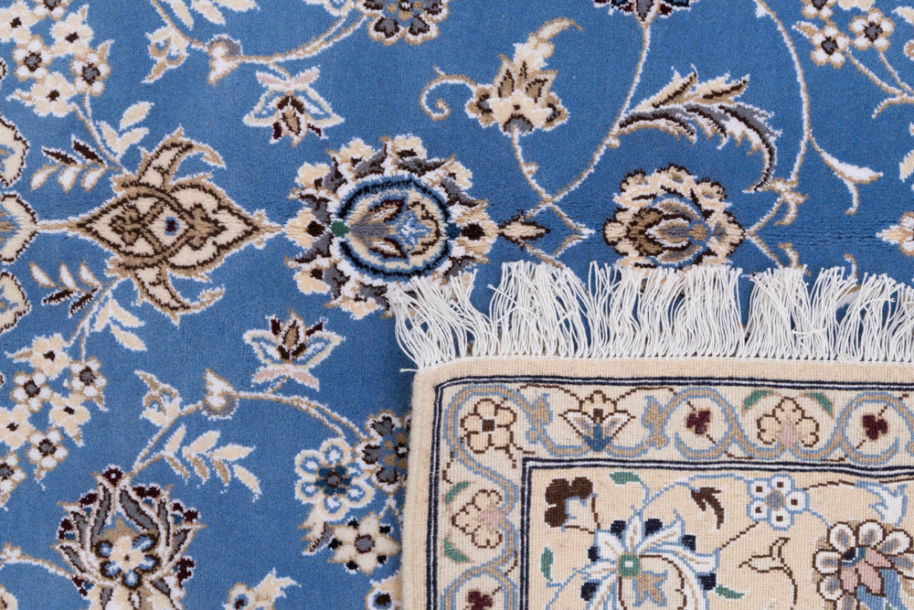 Perserteppich - Nain - 249 x 157 cm - hellblau