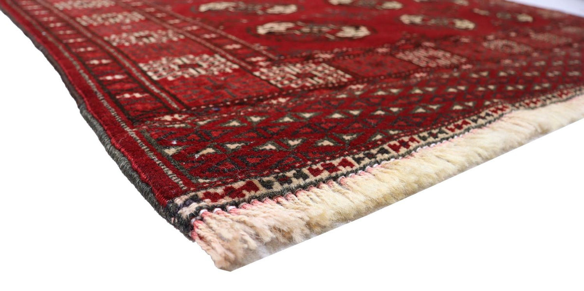 Afghan Teppich 152 x 118 cm - dunkelrot