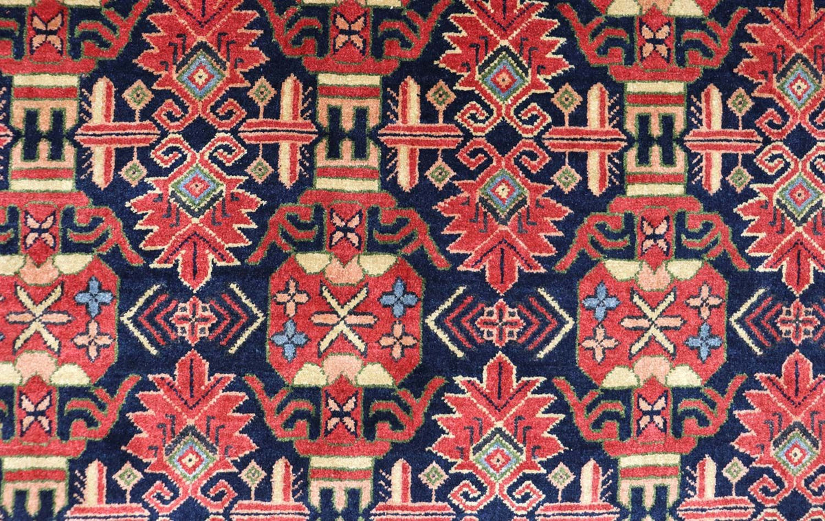 Afghan Teppich 182 x 121 cm - rot
