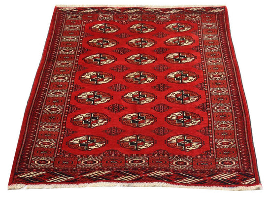 Afghan Teppich 152 x 118 cm - rot