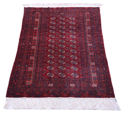 Afghan Teppich 169 x 113 cm - dunkelrot
