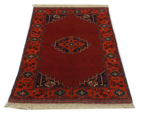 Afghan Teppich 180 x 126 cm - rot