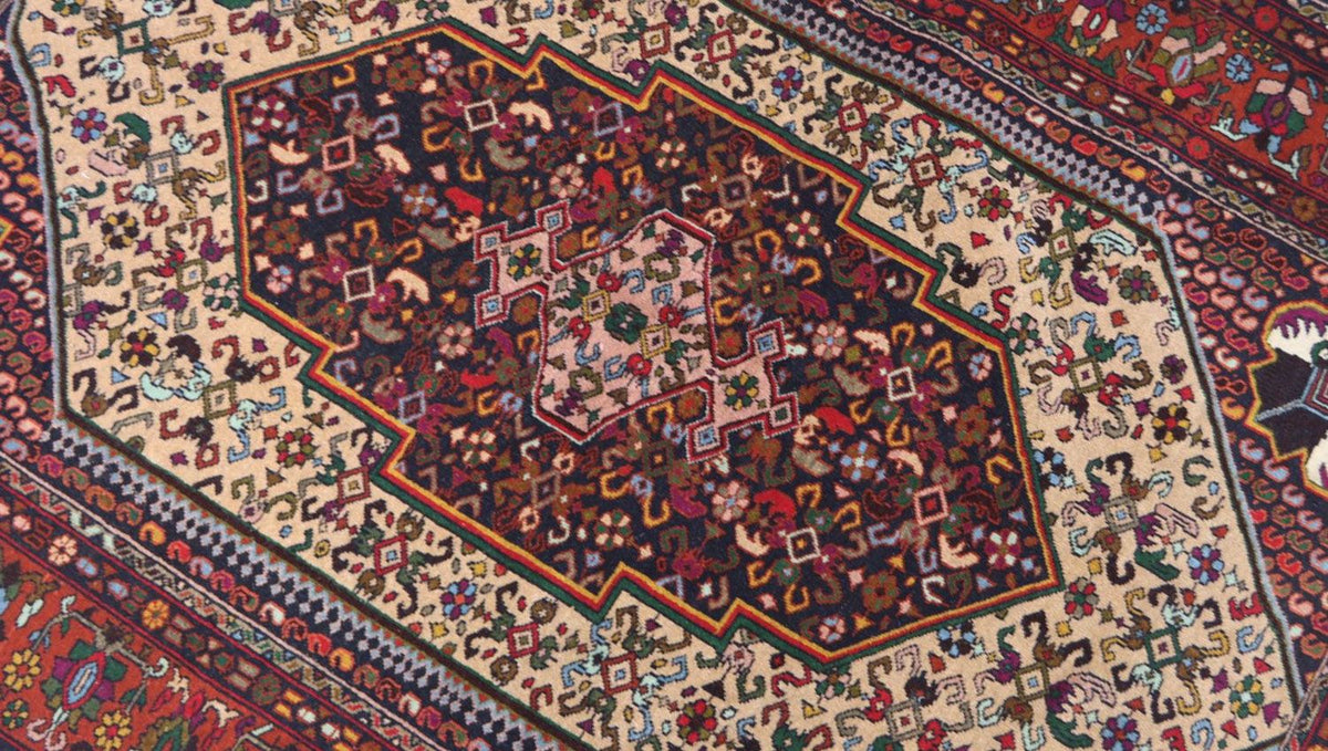 Afghan Teppich 187 x 125 cm - rot