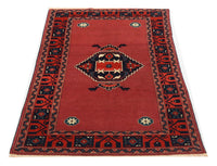 Afghan Teppich 190 x 129 cm - rot