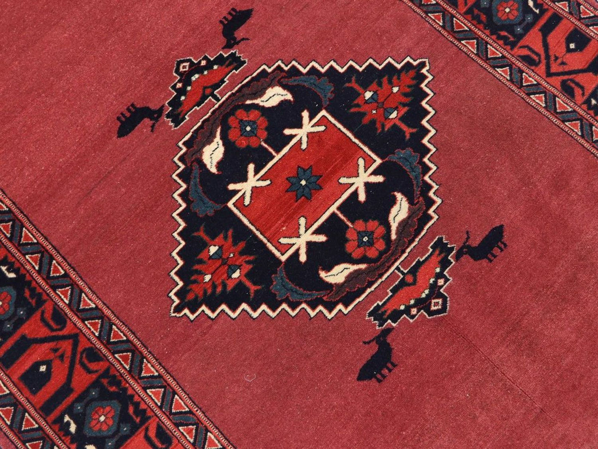 Afghan Teppich 190 x 129 cm - rot