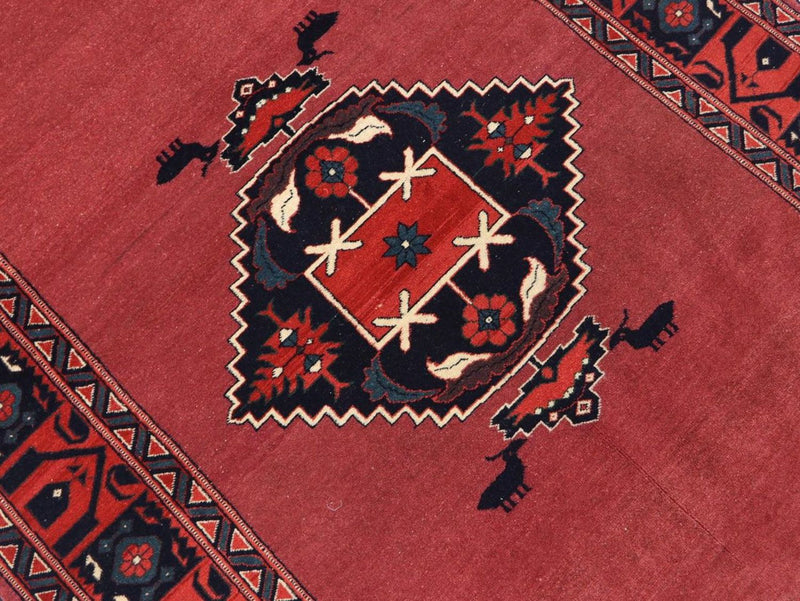 Afghan Teppich 190 x 129 cm - rot
