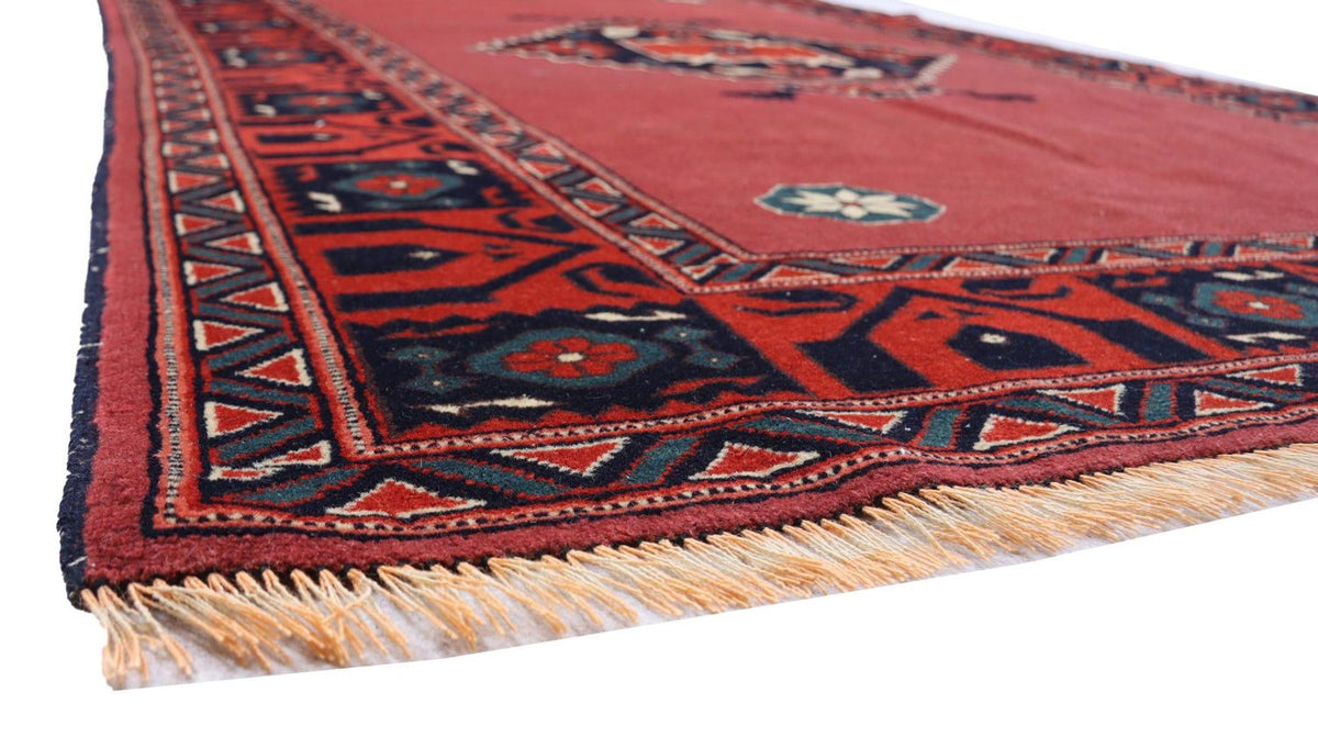 Afghan Teppich 190 x 129 cm - rot