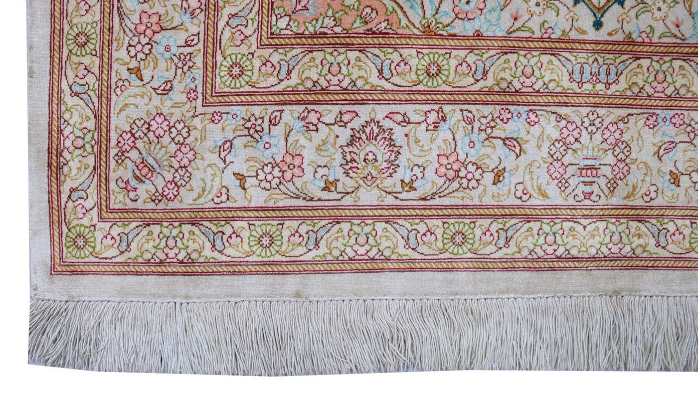 Seidenteppich - Ghom Seide - Premium 150 x 100 cm Teppichbrücke