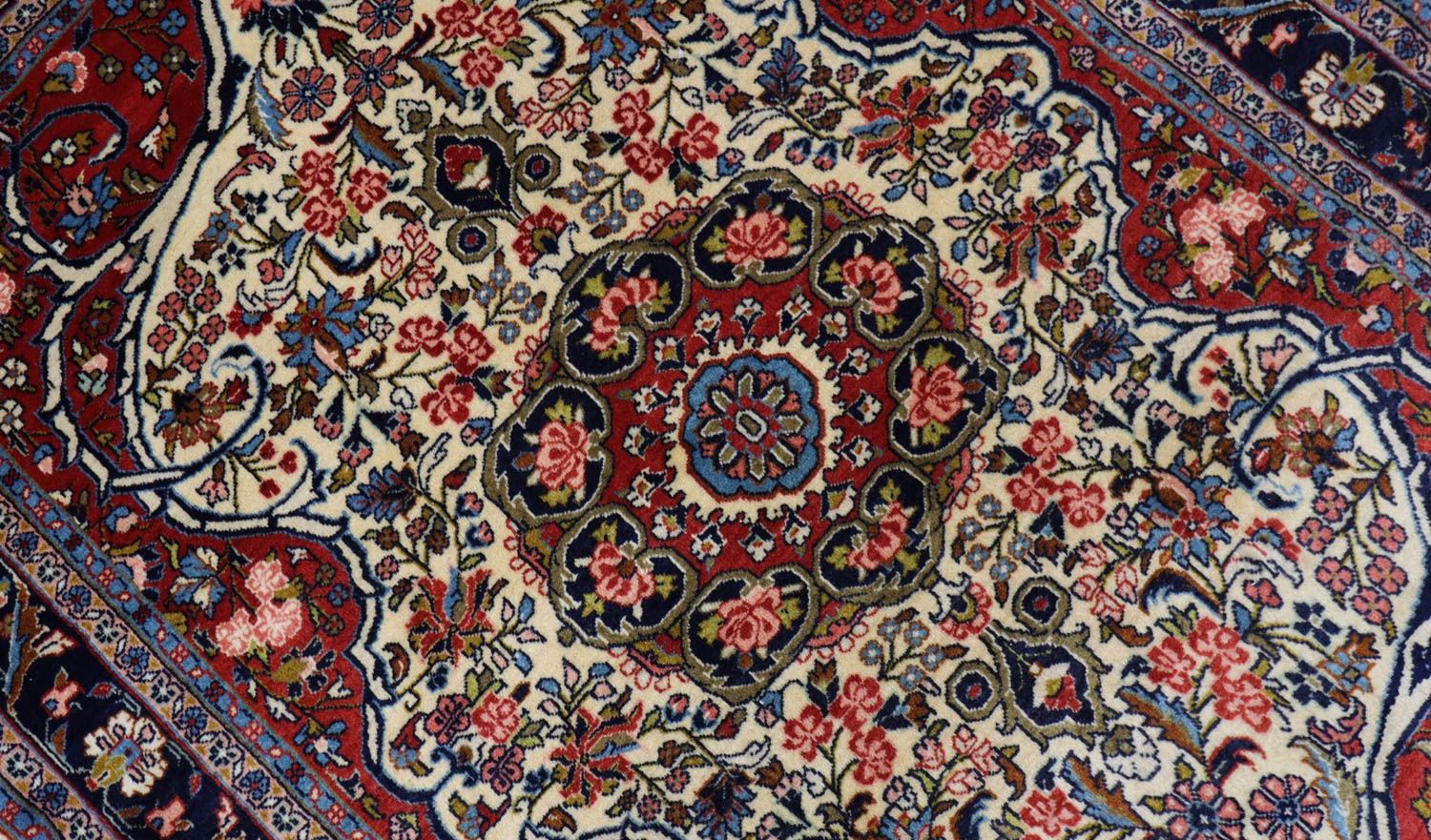 Perserteppich - Bidjar 155 x 109 cm - dunkelblau