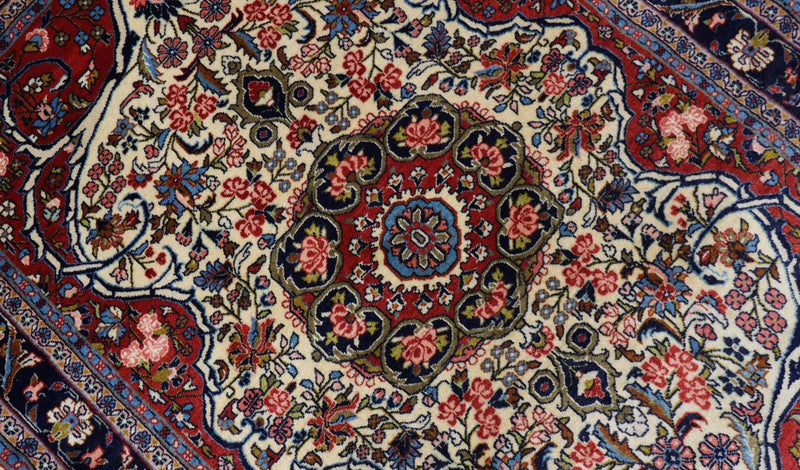 Perserteppich - Bidjar 155 x 109 cm - dunkelblau