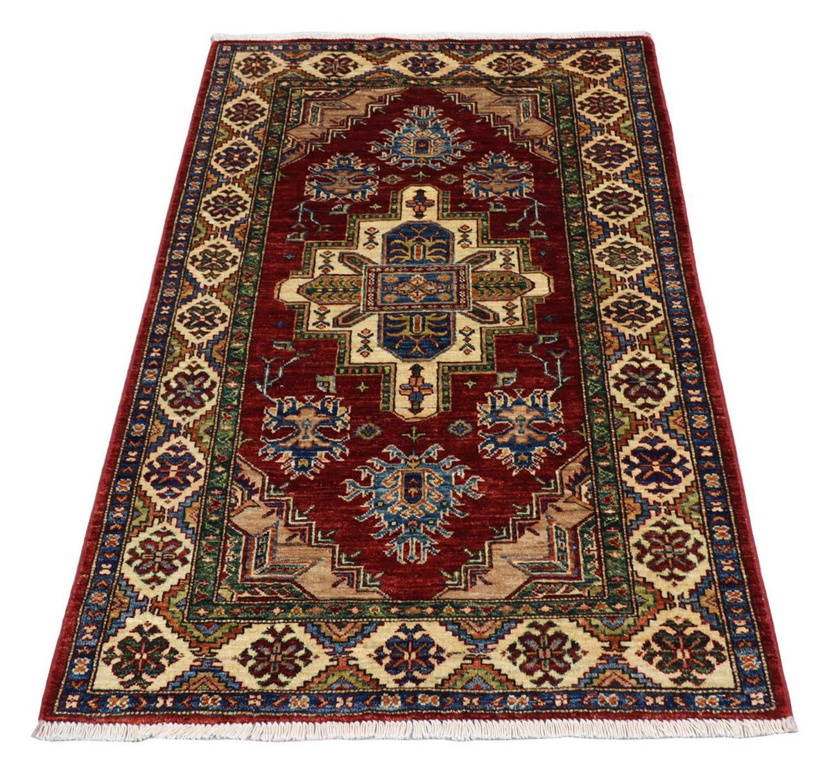Ziegler Teppich - Kazak 155 x 102 cm - dunkelrot