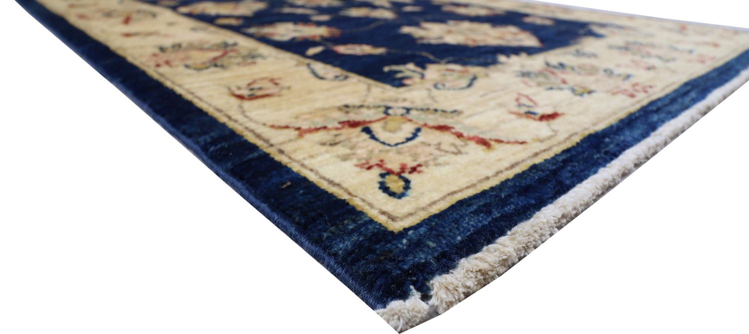Ziegler Teppich 120 x 78 cm - dunkelblau