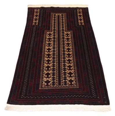 Afghan Teppich 150 x 95 cm - dunkelrot