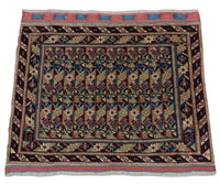 Afghan Teppich - Buchara 75 x 56 cm - blau