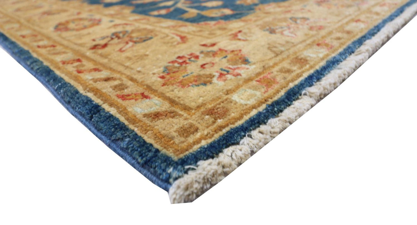 Ziegler Teppich 120 x 80 cm - seeblau