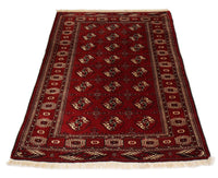 Turkaman Teppich 182 x 137 cm - dunkelrot