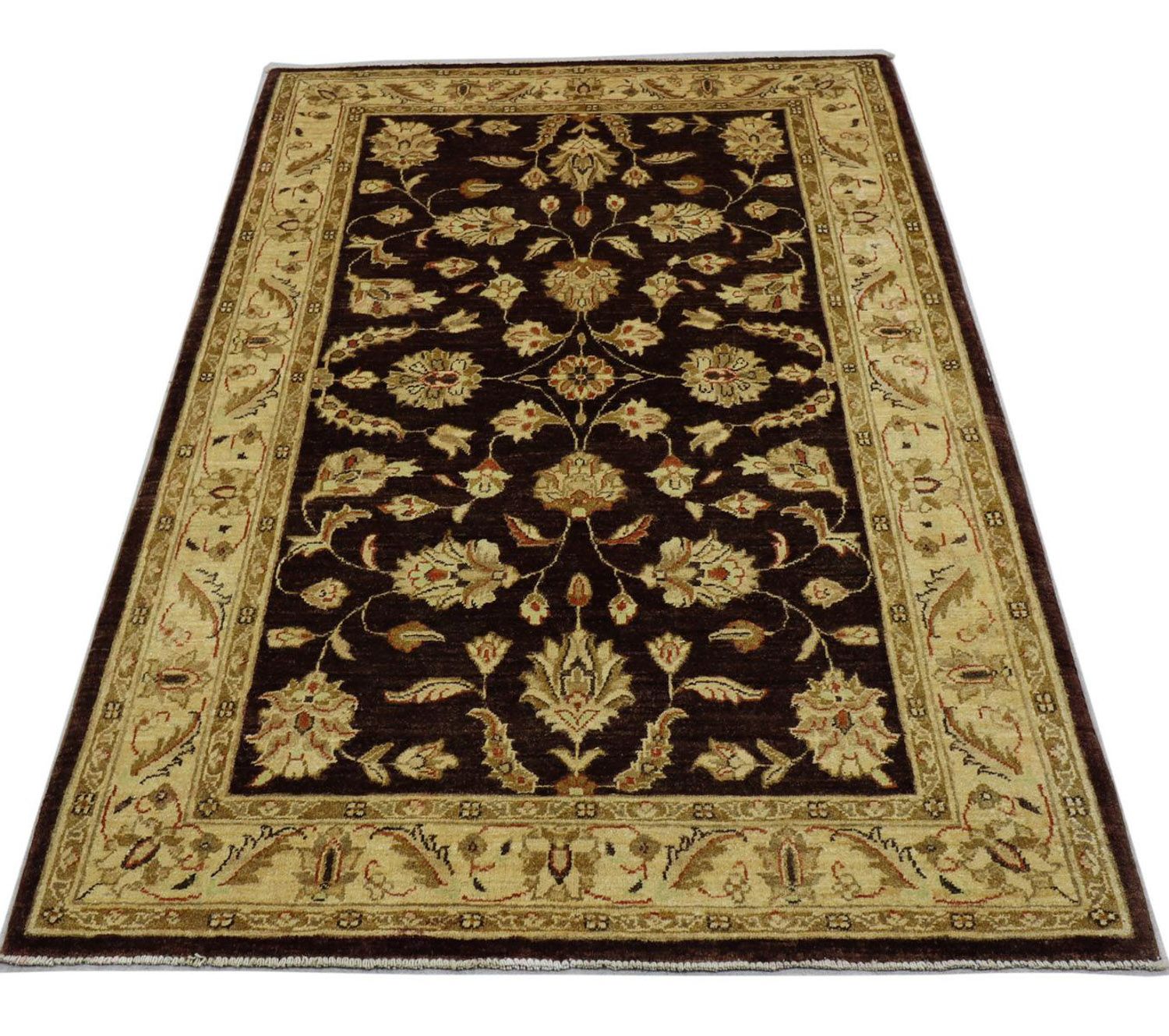 Ziegler Teppich 190 x 130 cm - dunkelbraun