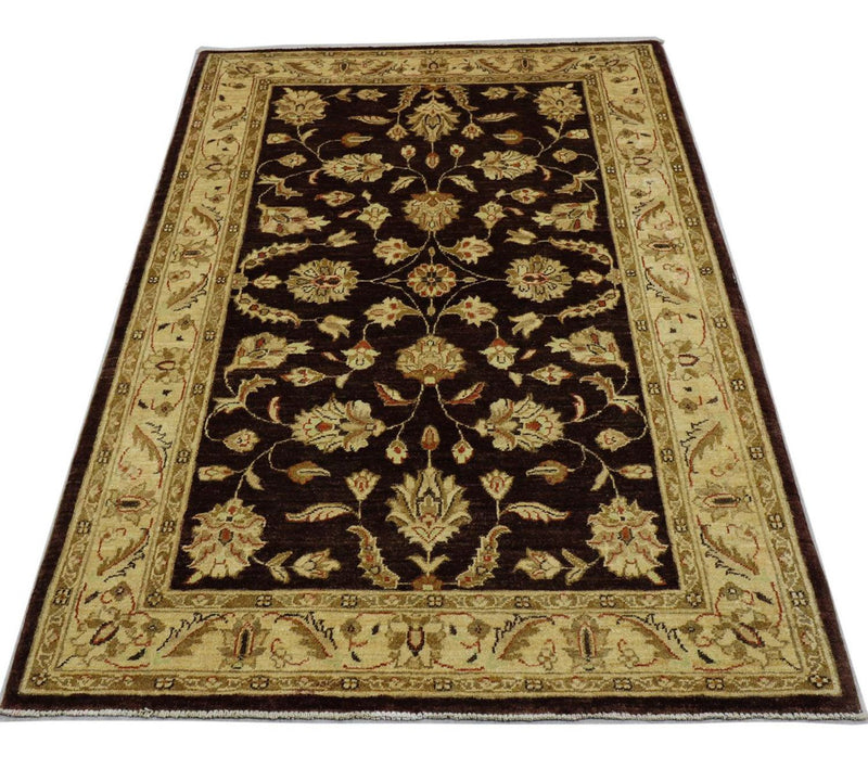 Ziegler Teppich 190 x 130 cm - dunkelbraun