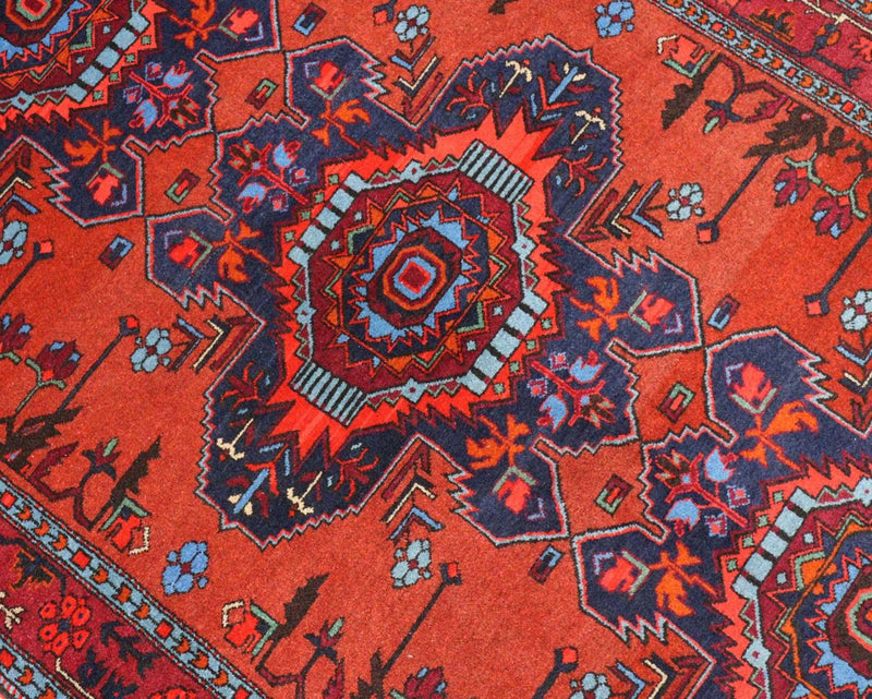 Orientteppich 207 x 121 cm - dunkelrot
