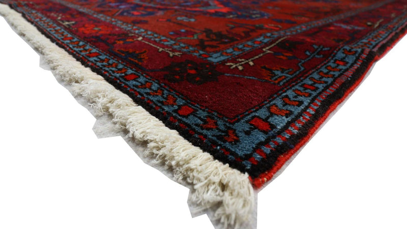 Orientteppich 207 x 121 cm - dunkelrot