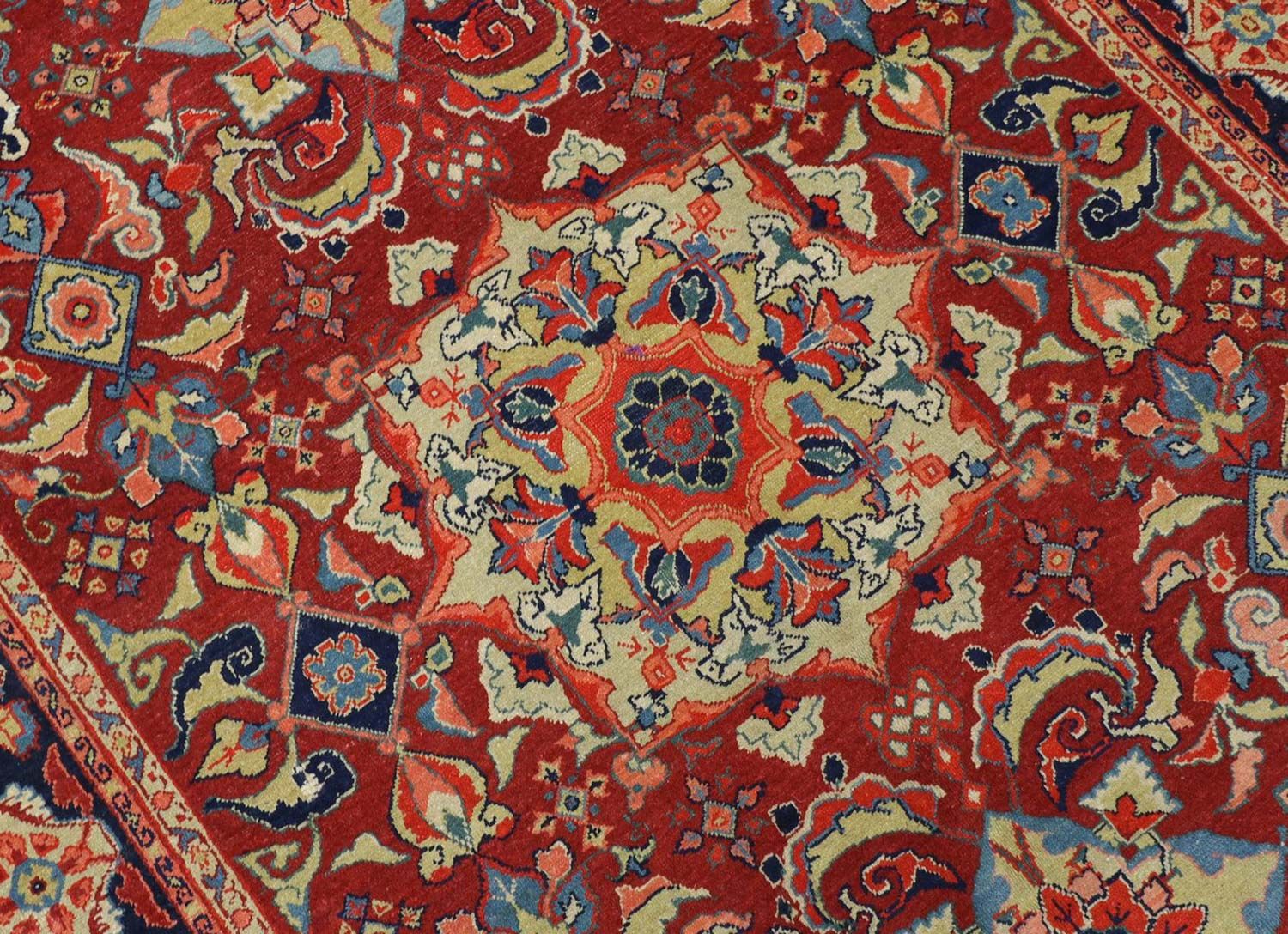 Orientteppich 205 x 139 cm - dunkelrot