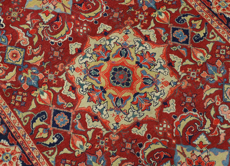 Orientteppich 205 x 139 cm - dunkelrot