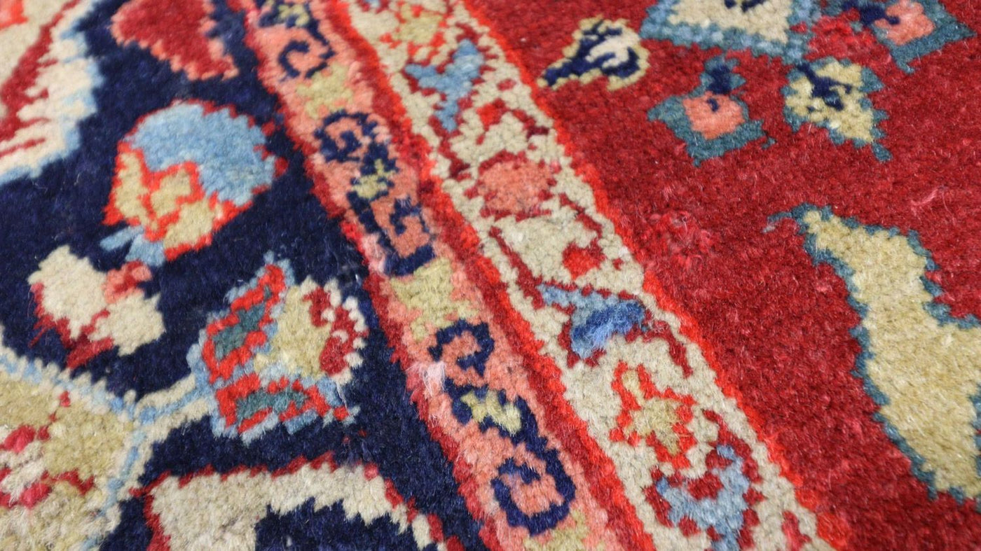 Orientteppich 205 x 139 cm - dunkelrot