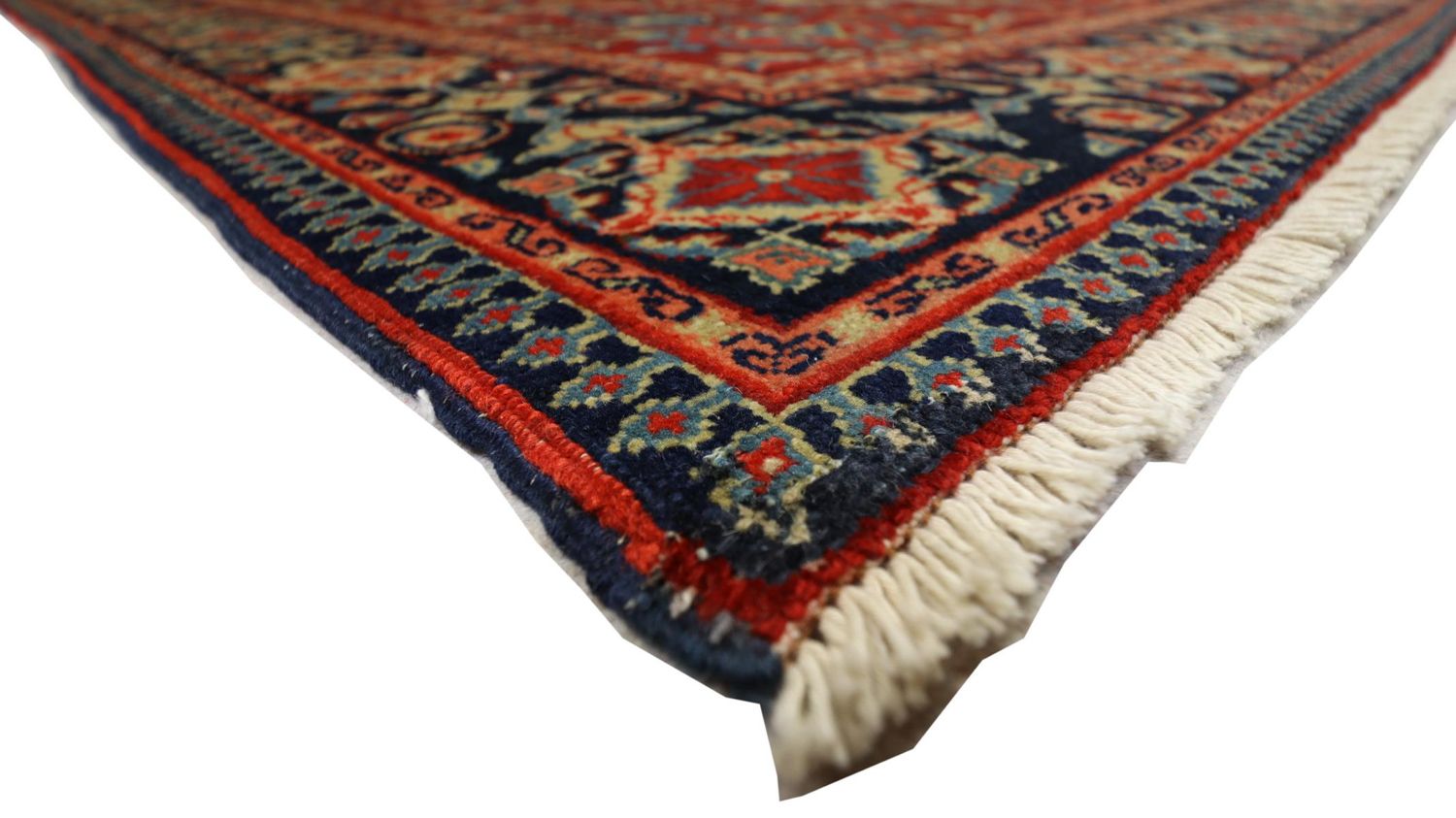 Orientteppich 205 x 139 cm - dunkelrot