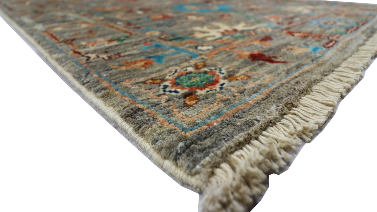 Ziegler Teppich 201 x 77 cm - olivgrün