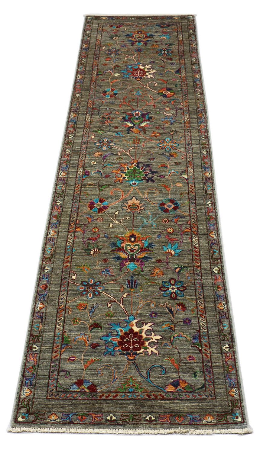 Ziegler Teppich 315 x 82 cm - olivgrün